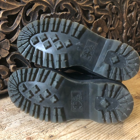 Dr. Doc Martens Quad 2976 Shearling Sherpa Fur Lined Platform Chelsea Boots 6/37 - Picture 14 of 16